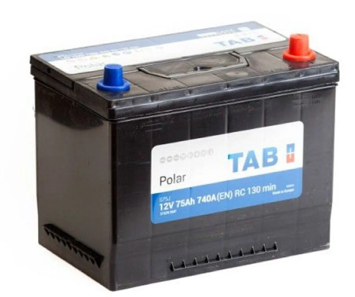 Аккумулятор TAB Polar 6СТ-75.0 яп. ст/бортик