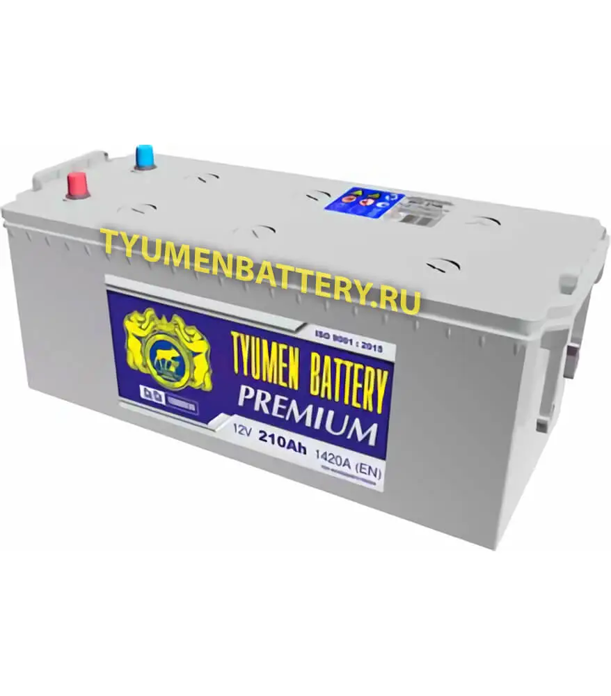 Аккумулятор Тюмень PREMIUM 6СТ -210L евро.конус