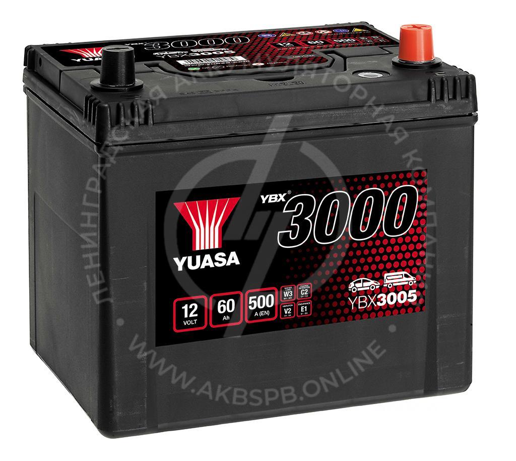 Аккумулятор YUASA SMF Batteries YBX3005 6СТ-60.0 (JAP)