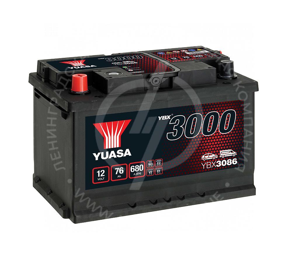 Аккумулятор YUASA SMF Batteries YBX3086 6СТ-76.1 (EUR)