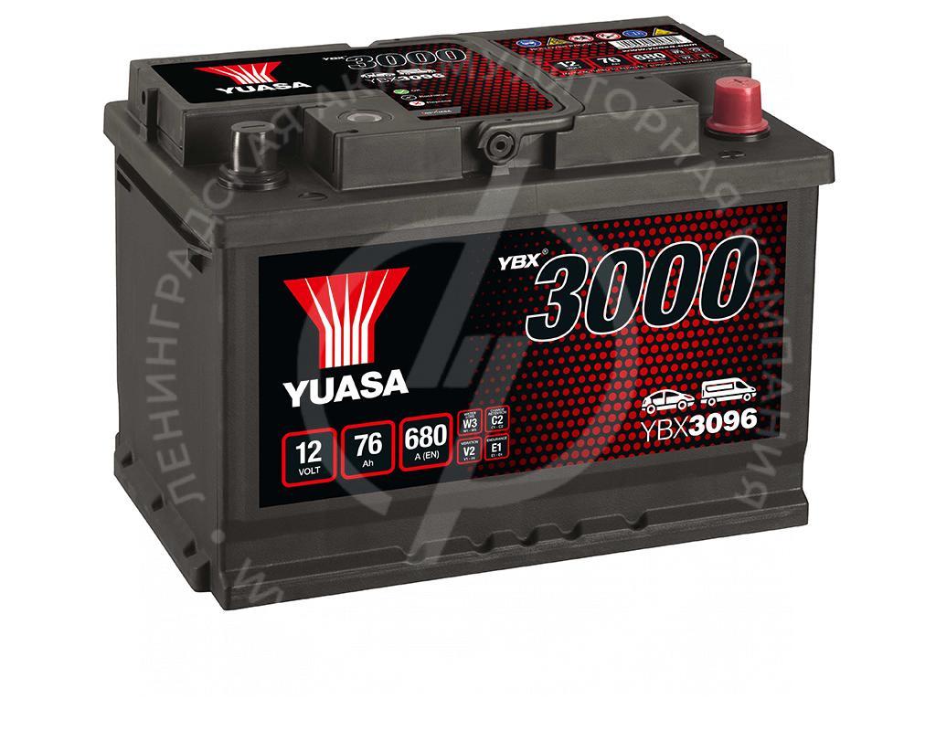 Аккумулятор YUASA SMF Batteries YBX3096 6СТ-76.0 (EUR)