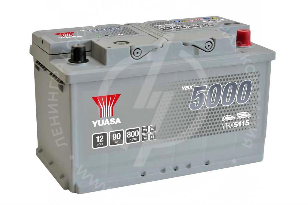 Аккумулятор YUASA EFB Start Stop Plus Batteries YBX5115 6СТ-90.0 (EUR)