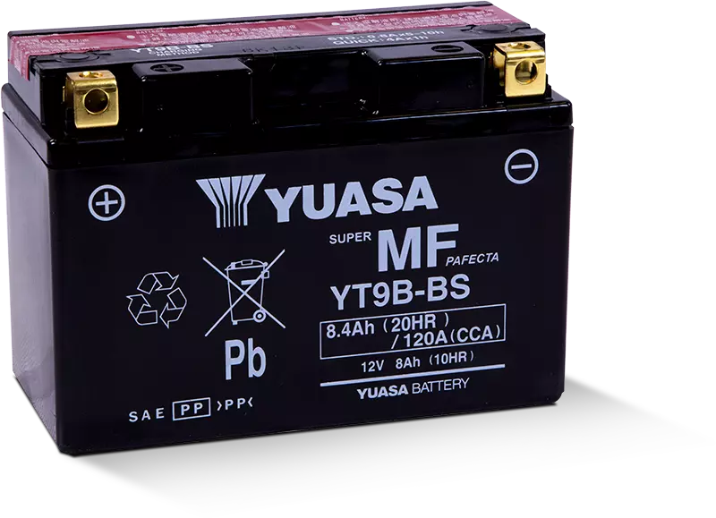 Аккумулятор YUASA Maintenance Free VRLA Motorcycle Batteries YT9B-BS(CP) 12V/8Ач
