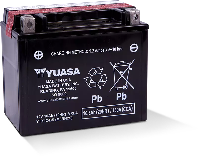 Аккумулятор YUASA Maintenance Free VRLA Motorcycle Batteries YTX12-BS(CP) 12V/10Ач