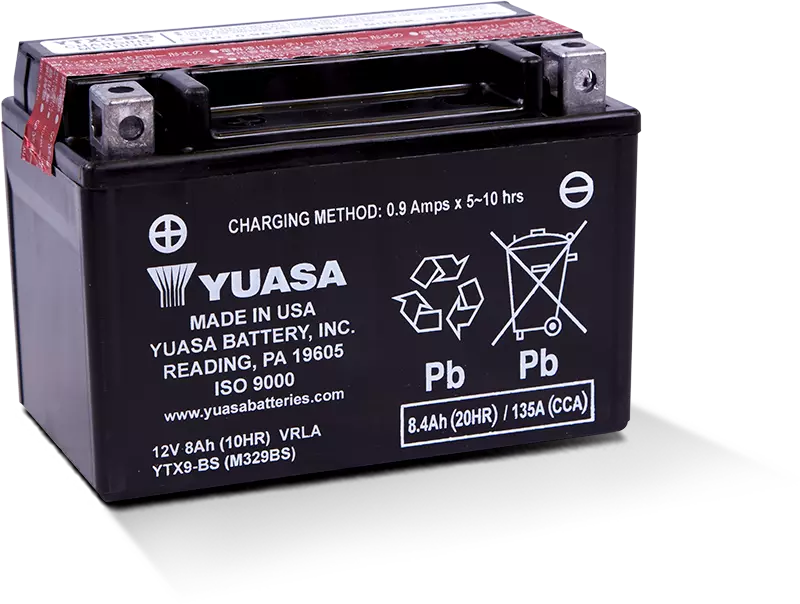 Аккумулятор YUASA Maintenance Free VRLA Motorcycle Batteries YTX9-BS(CP) 12V/8Ач