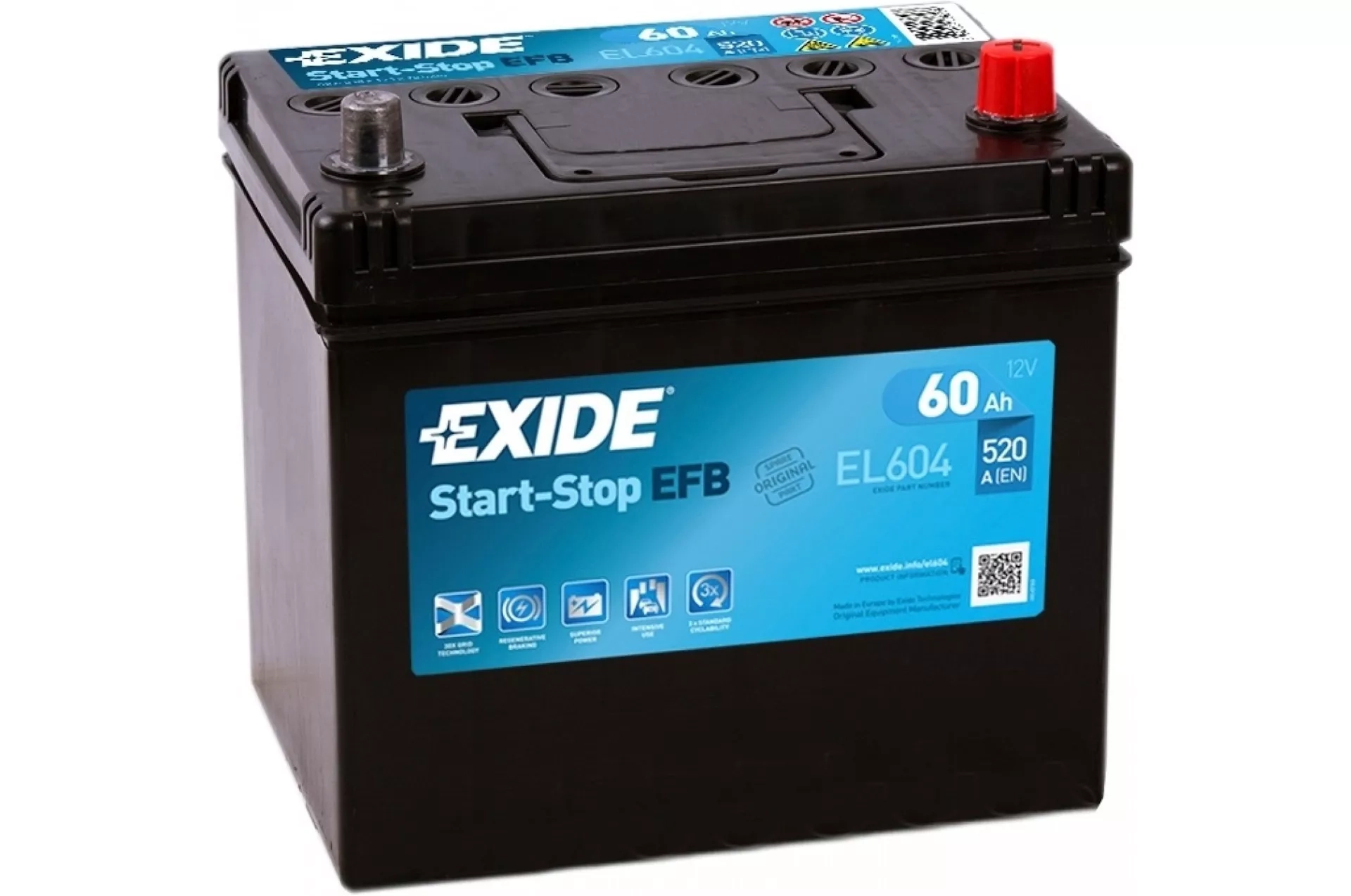 Аккумулятор Exide EFB EL604 6СТ-60.0 яп.ст.