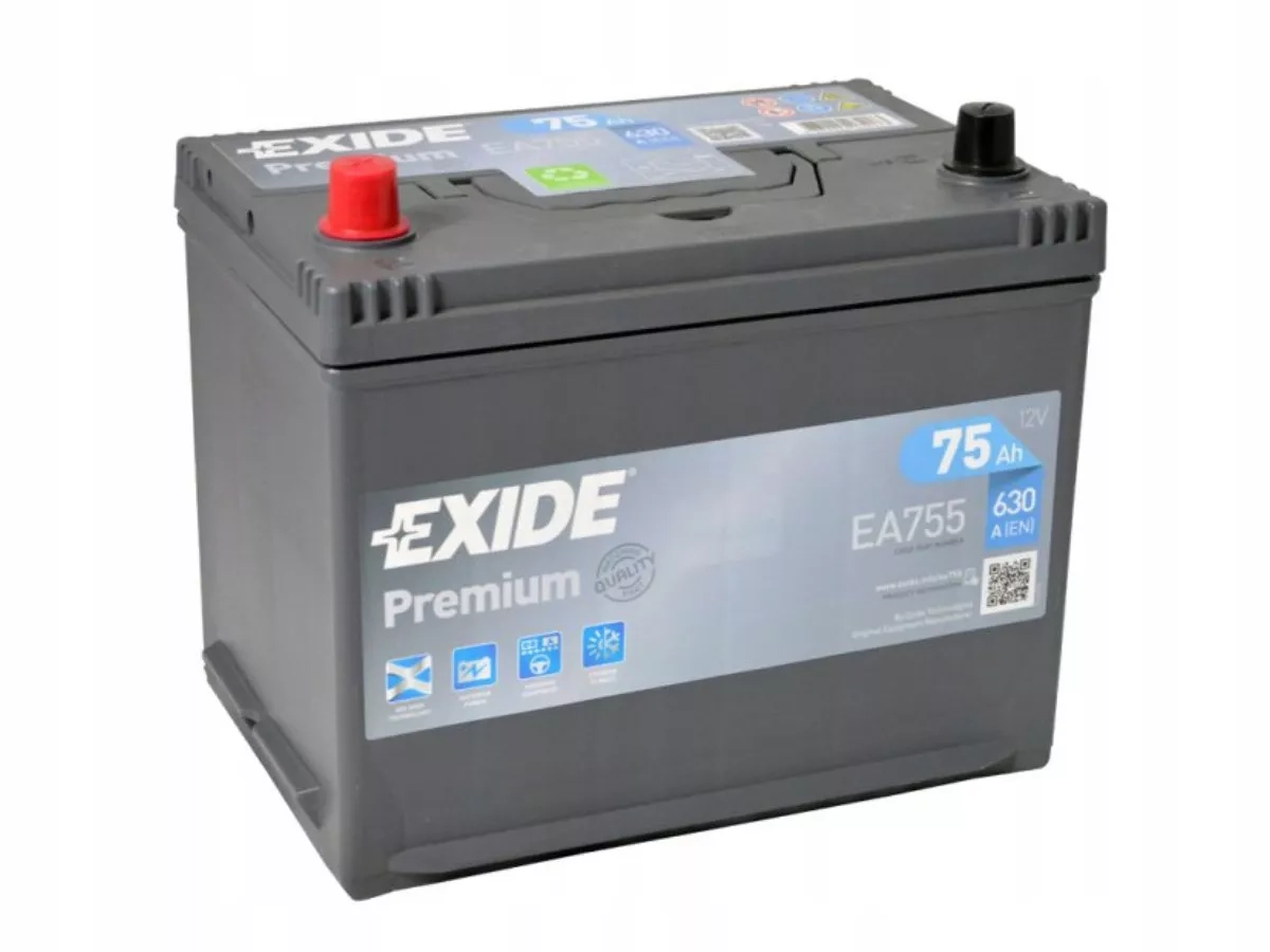 Аккумулятор Exide Premium EA755 6СТ-75.1