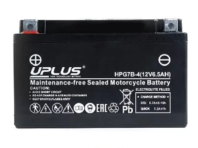 Аккумулятор UPLUS Nano Gel AGM\VRLA Battery (Factory activated) HPG7B-4 12V/6.5Ач