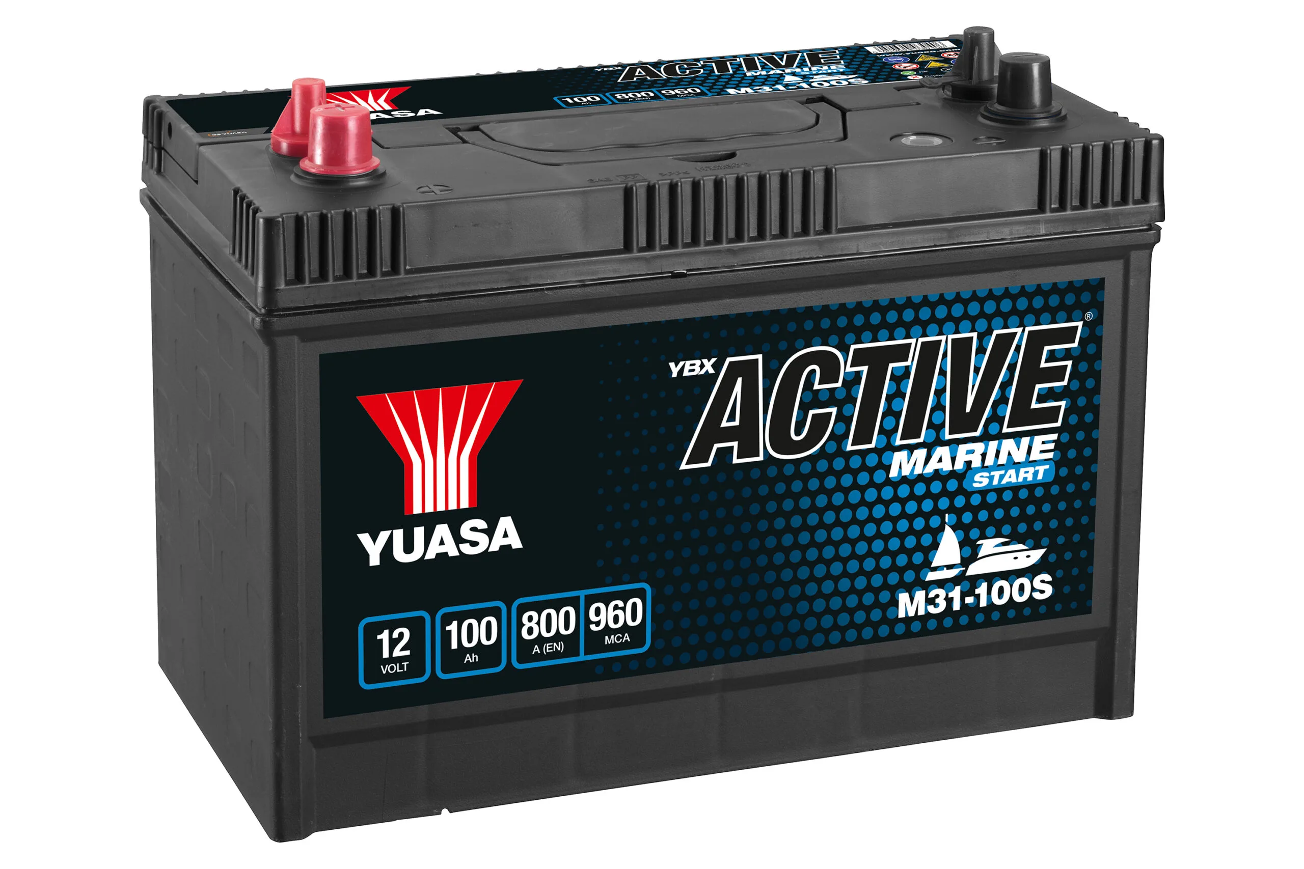 Лодочный аккумулятор YUASA ACTIVE MARINE M31-100S
