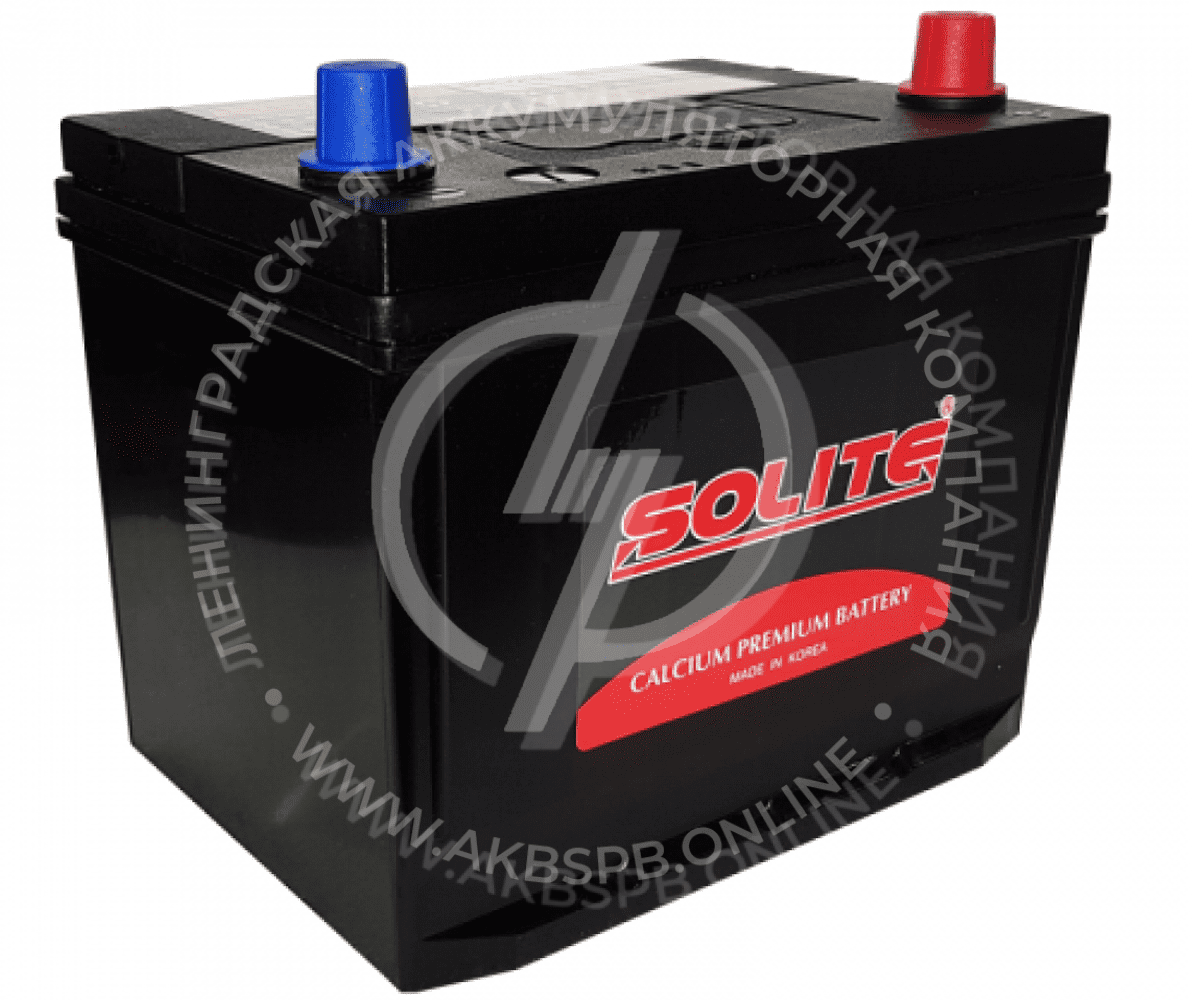 Аккумулятор SOLITE 75D23L 6СТ-65.0 Asia (борт)