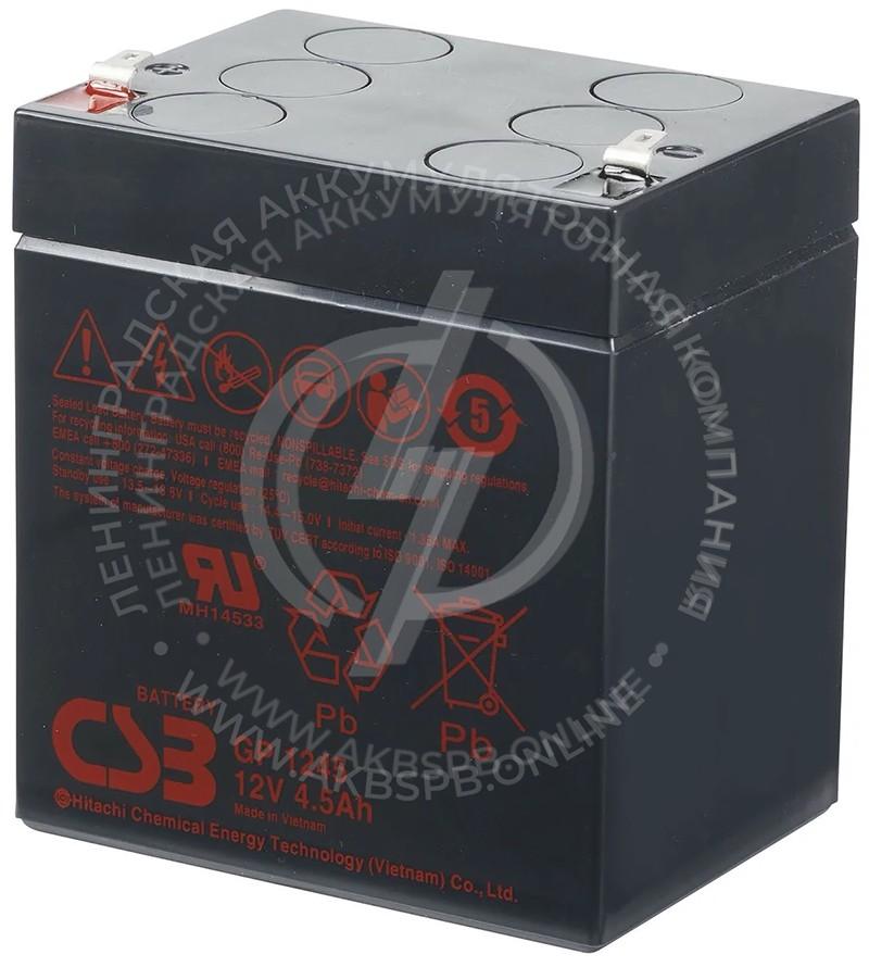 CSB GP 1245 12V/4.5 Ач аккумулятор для спецтехники