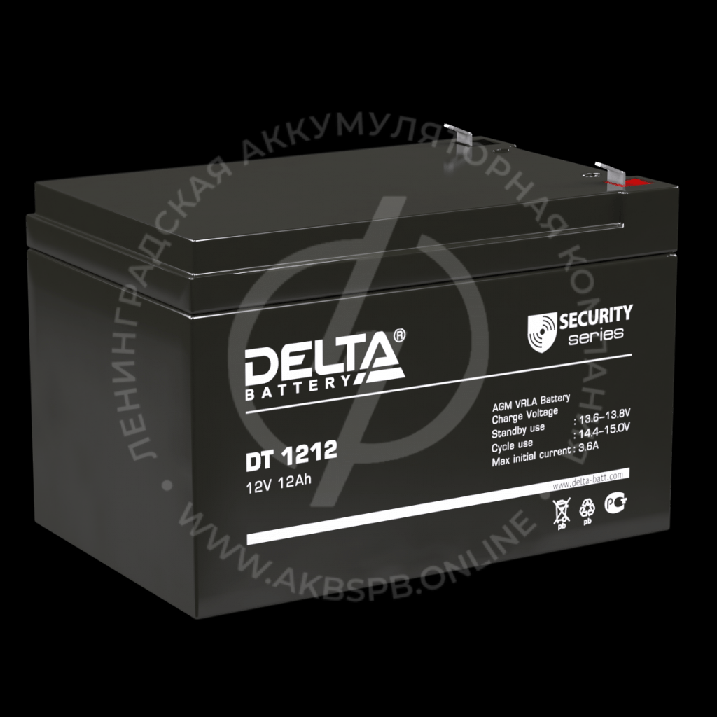 Delta DT 1212 12V/12Ач аккумулятор для слаботочных систем