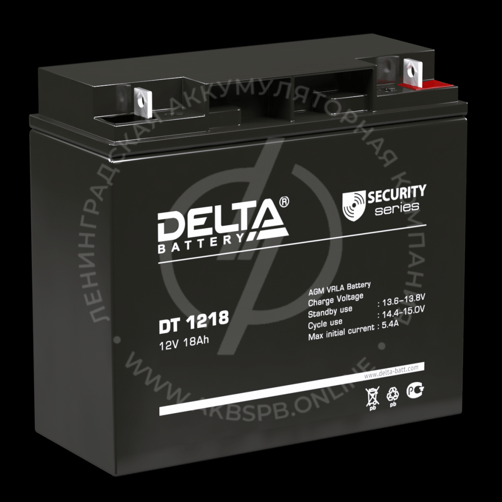 Delta DT 1218 12V/18Ач аккумулятор для слаботочных систем