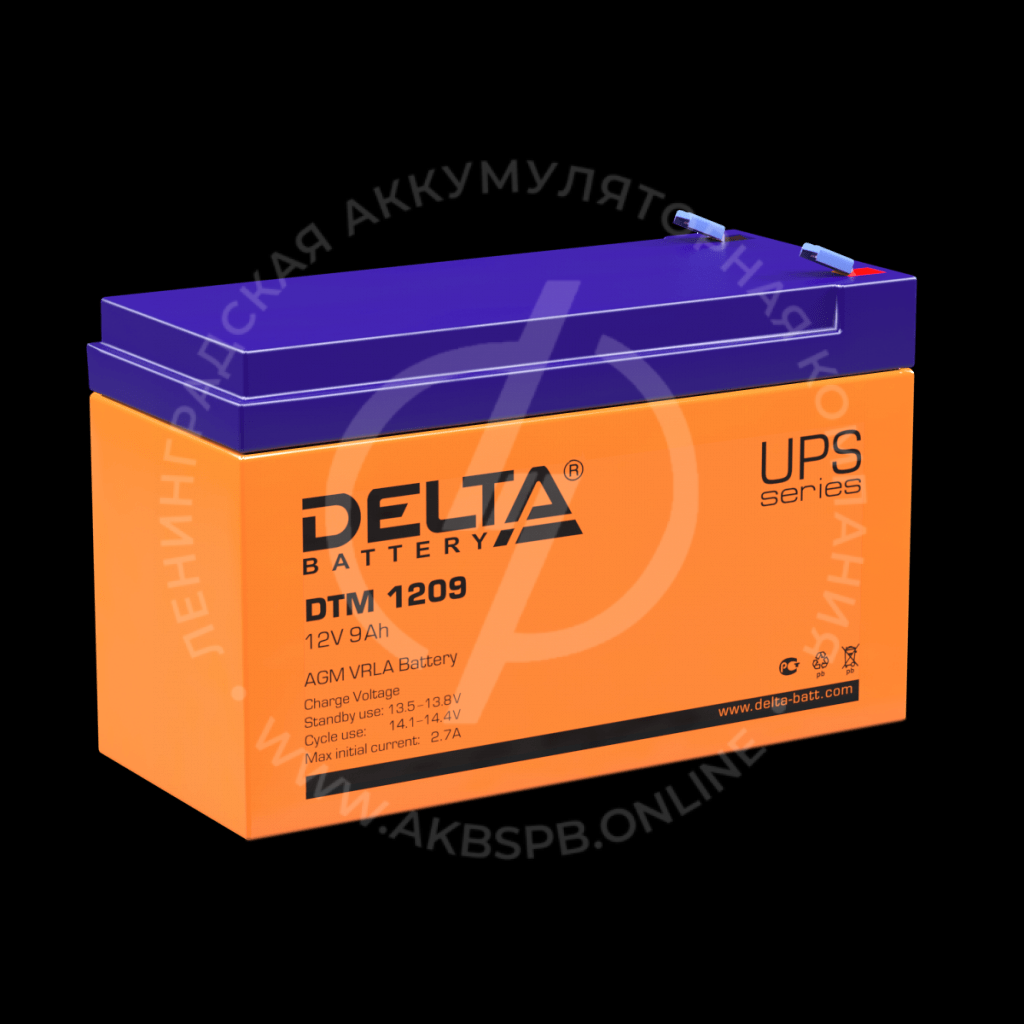 Delta DTM 1209 12V/9Ач универсальный аккумулятор