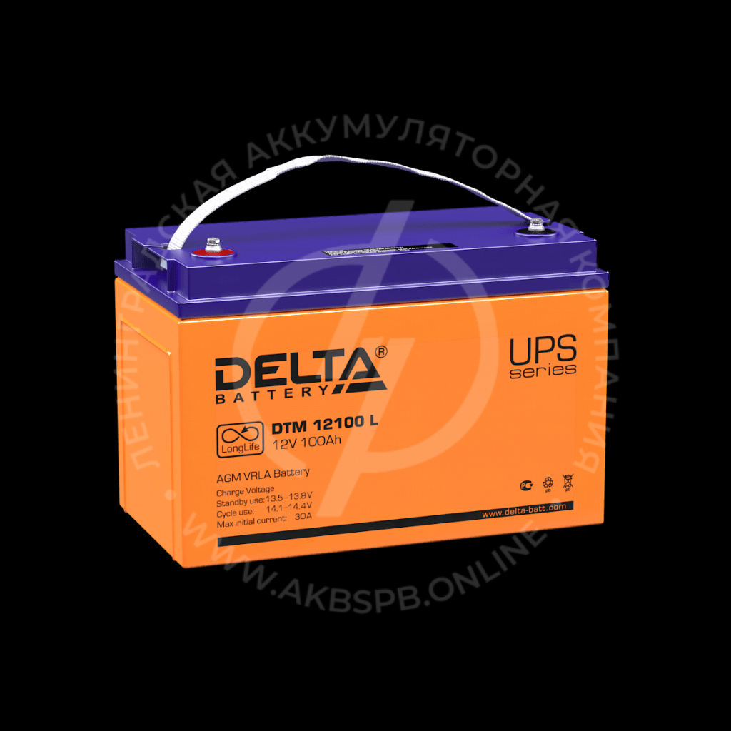 Delta DTM 12100 L 12V/100Ач Long Life аккумулятор