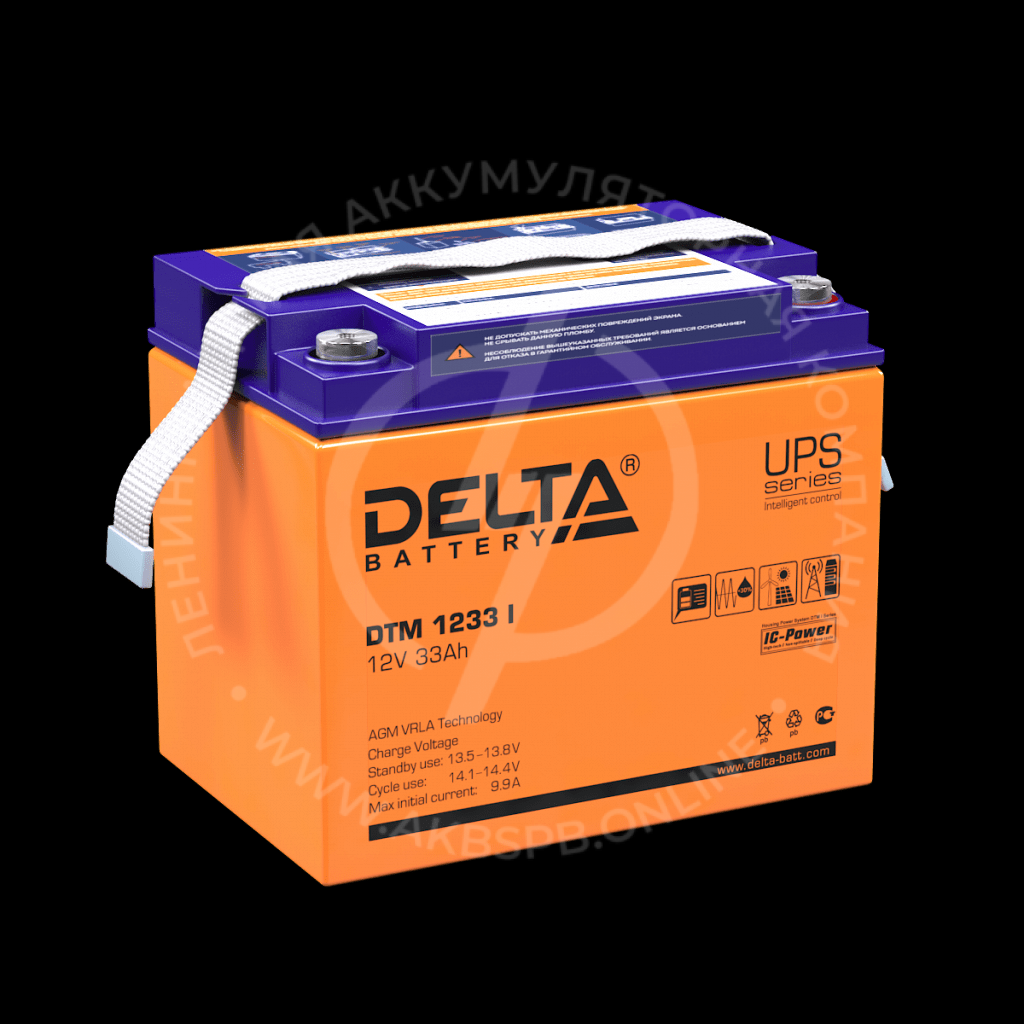 Delta DTM 1233 I 12V/33Ач АКБ с индикатором заряда