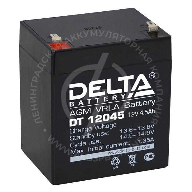 Delta DT 12045 12V/4.5Ач аккумулятор для слаботочных систем